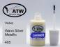 Preview: Volvo, Warm Silver Metallic, 405: 20ml Lackstift, von ATW Autoteile West.